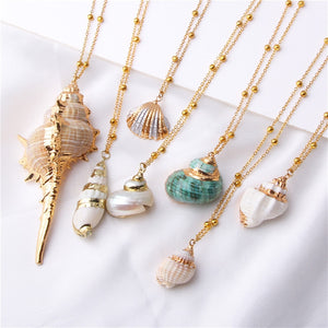 Exquisite Sea Shell Pendant Necklace