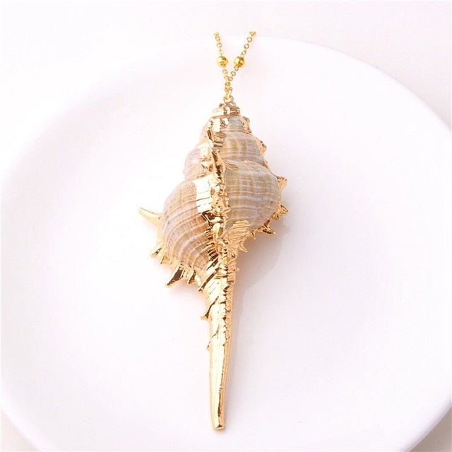 Exquisite Sea Shell Pendant Necklace