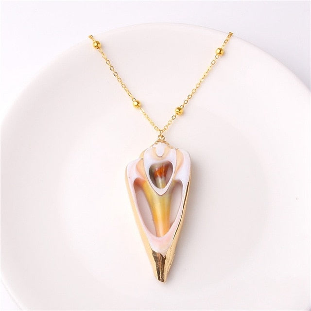 Exquisite Sea Shell Pendant Necklace