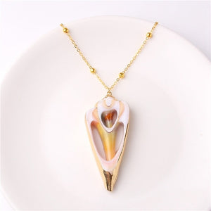 Exquisite Sea Shell Pendant Necklace