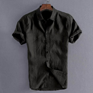 Slim Linen Button Up Shirt